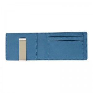 HD0827 - Mäns Cross-plånbok för män med kort plånbok i rostfritt stål